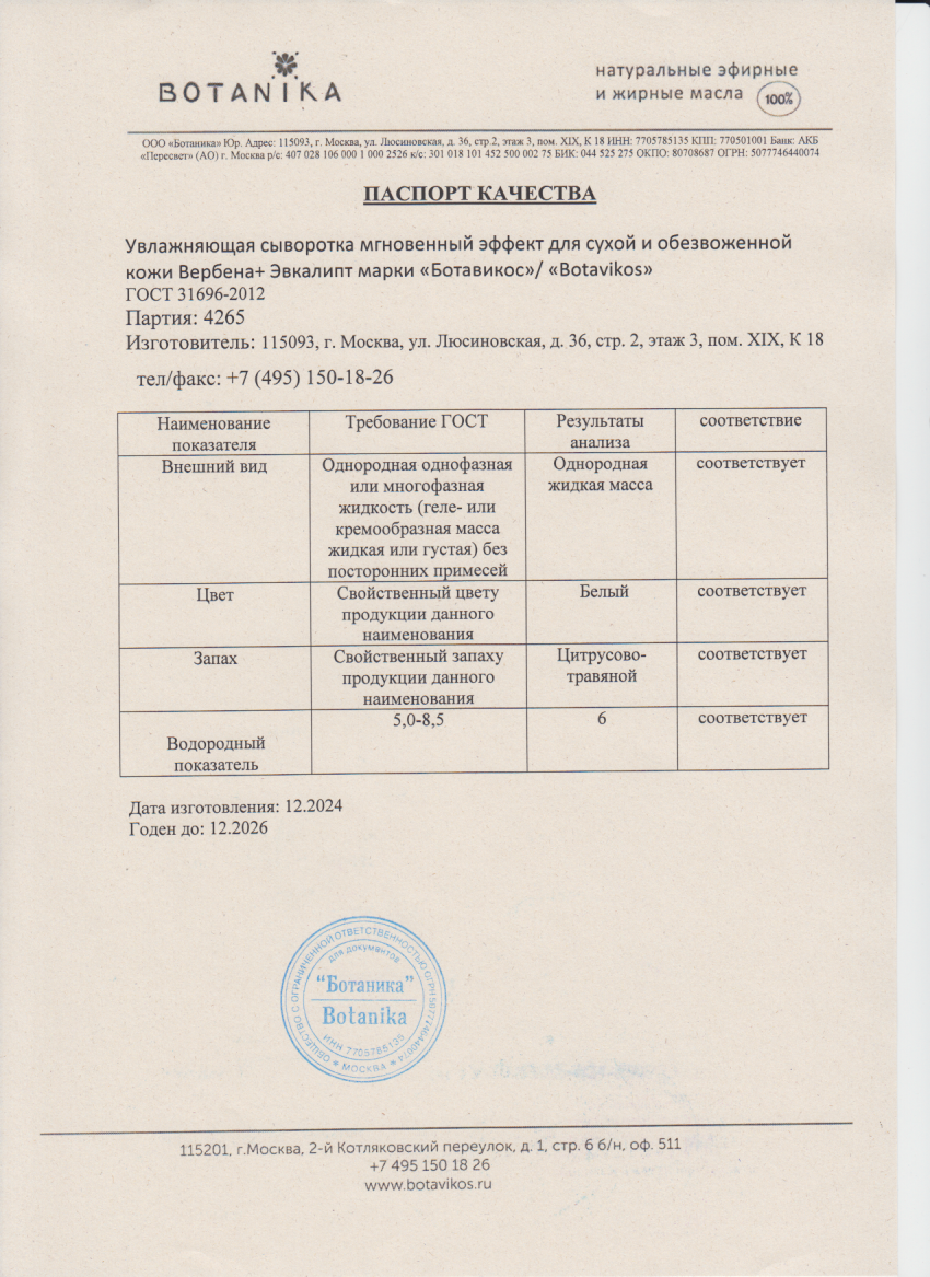 Паспорт №122024
